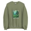 Unisex Crew Neck Sweatshirt Military Green Front 654dff0421d8a.jpg