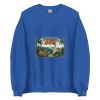 Unisex Crew Neck Sweatshirt Royal Front 653d45bc0a02a.jpg