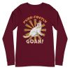 Unisex Long Sleeve Tee Maroon Front 65093243bb6f7.jpg