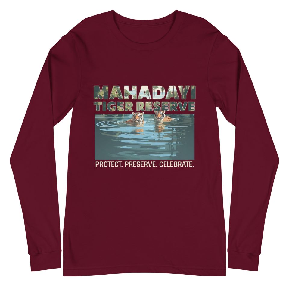 Unisex Long Sleeve Tee Maroon Front 6503e7611ec5b.jpg
