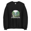 Unisex Crew Neck Sweatshirt Black Front 653cb698b478d.jpg