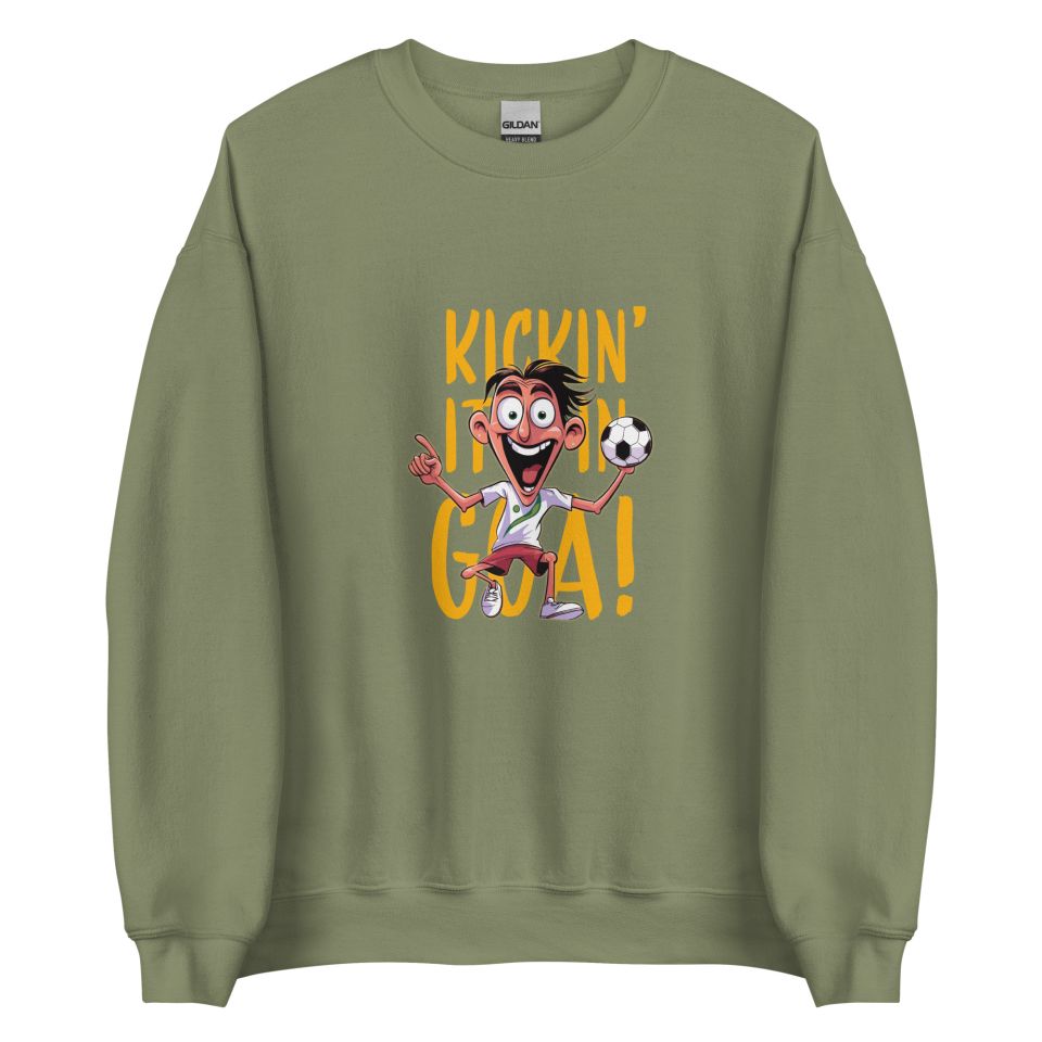 Unisex Crew Neck Sweatshirt Military Green Front 6538e0824d2ef.jpg