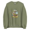 Unisex Crew Neck Sweatshirt Military Green Front 653e89430154b.jpg