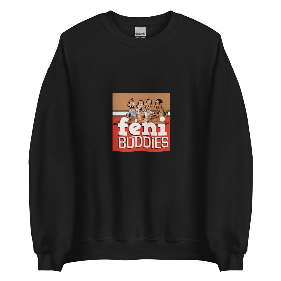 Unisex Crew Neck Sweatshirt Black Front 653e8be275714.jpg