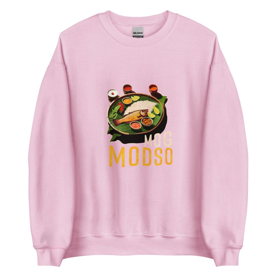 Unisex Crew Neck Sweatshirt Light Pink Front 6538e1e48f10d.jpg
