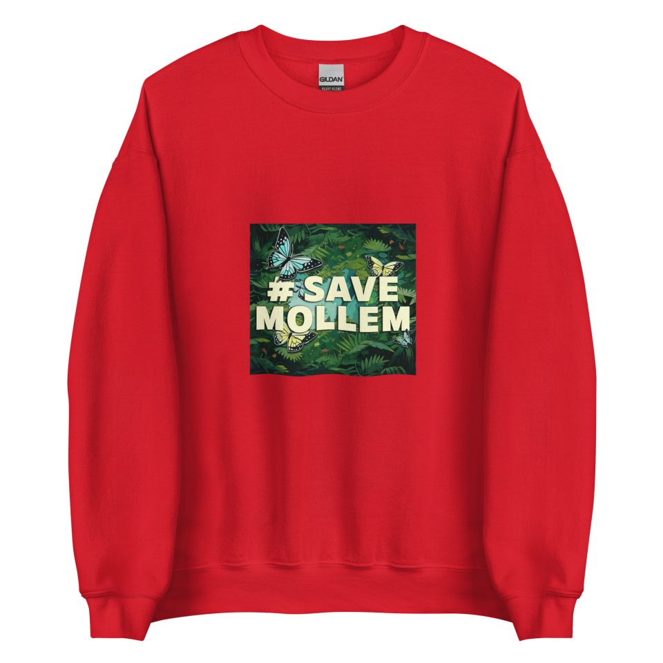 Unisex Crew Neck Sweatshirt Red Front 653d433dd10b8.jpg