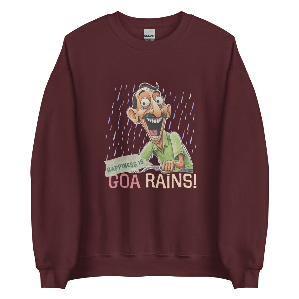 Unisex Crew Neck Sweatshirt Maroon Front 653cb3cd67ba8.jpg