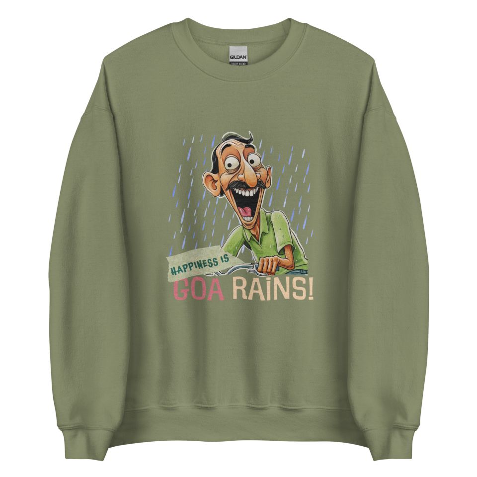 Unisex Crew Neck Sweatshirt Military Green Front 653cb3cd6b0de.jpg