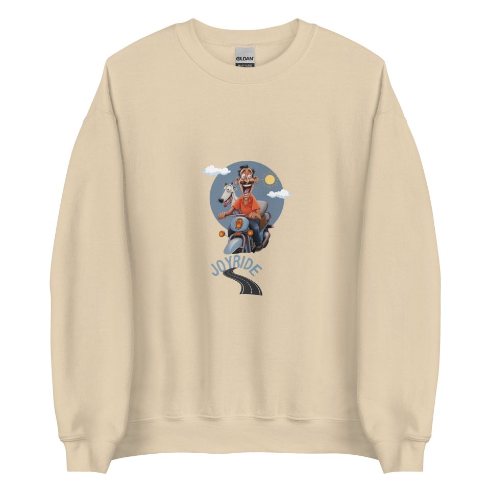 Unisex Crew Neck Sweatshirt Sand Front 65476e04a44d2.jpg
