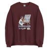 Unisex Crew Neck Sweatshirt Maroon Front 653cb47f5b877.jpg