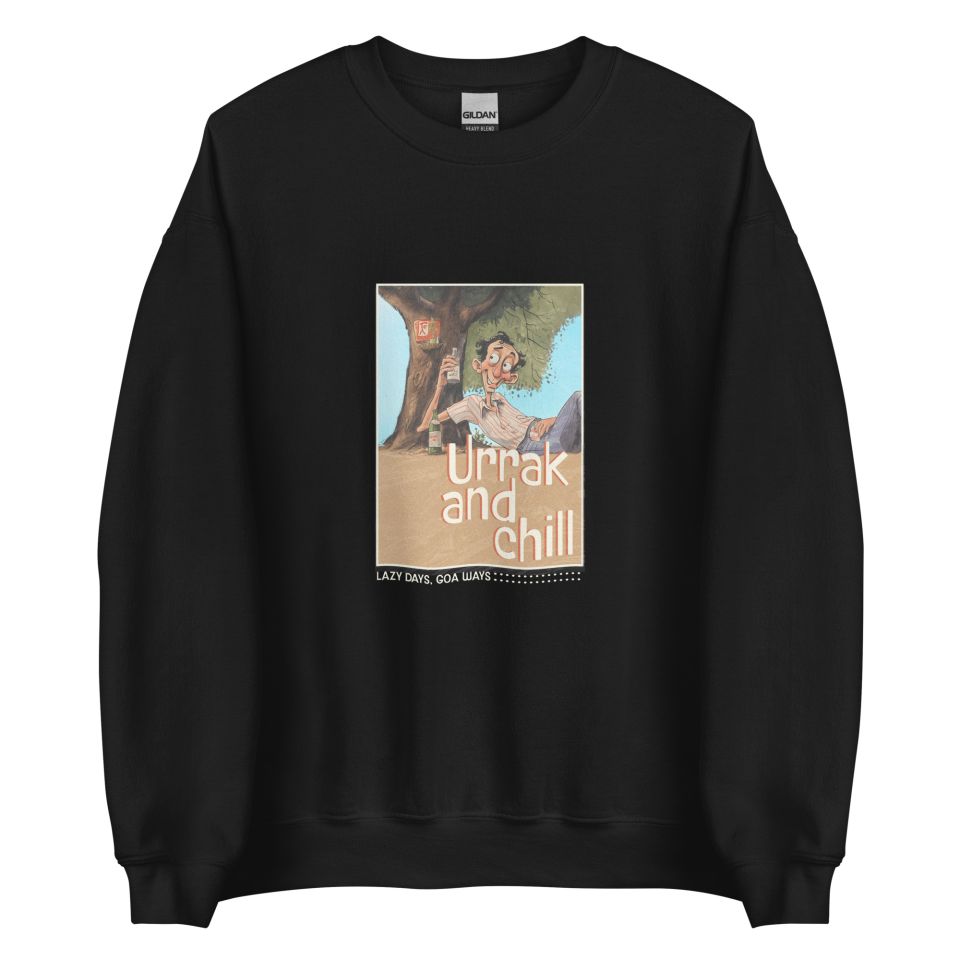 Unisex Crew Neck Sweatshirt Black Front 6538b72e8f23b.jpg