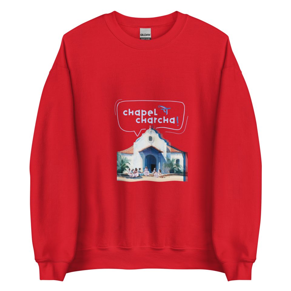 Unisex Crew Neck Sweatshirt Red Front 653d451662917.jpg