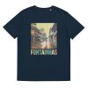 Unisex Organic Cotton T Shirt French Navy Front 651cf92704af2.jpg