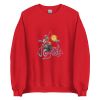 Unisex Crew Neck Sweatshirt Red Front 653e8a7164097.jpg