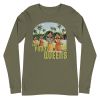 Unisex Long Sleeve Tee Military Green Front 6503efe25b135.jpg
