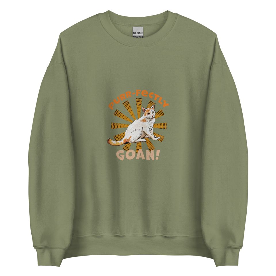 Unisex Crew Neck Sweatshirt Military Green Front 653e8d58a4650.jpg