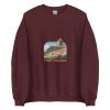 Unisex Crew Neck Sweatshirt Maroon Front 654deb4939a5a.jpg