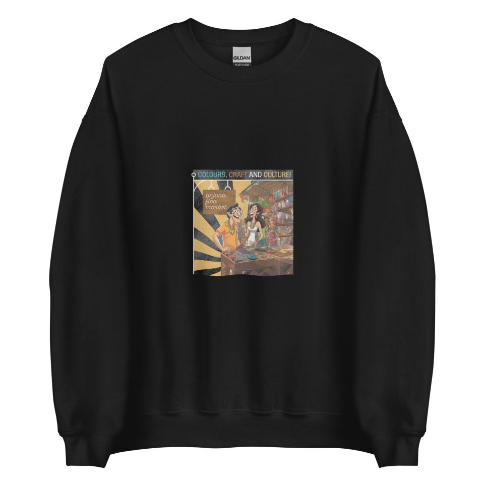 Unisex Crew Neck Sweatshirt Black Front 653d4b72cc721.jpg