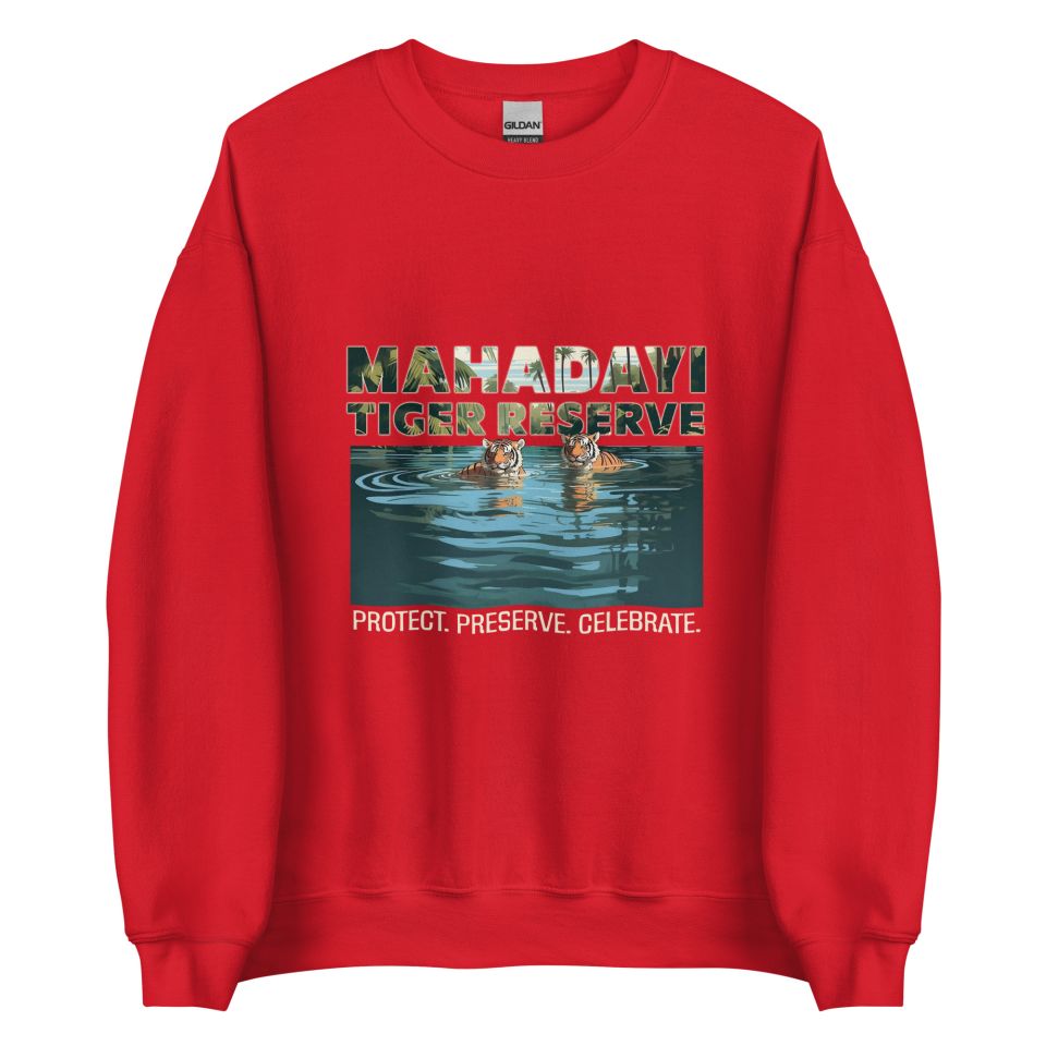 Unisex Crew Neck Sweatshirt Red Front 653cb35c5723c.jpg