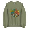 Unisex Crew Neck Sweatshirt Military Green Front 6538b7e8dc853.jpg