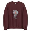 Unisex Crew Neck Sweatshirt Maroon Front 65476e049ce27.jpg