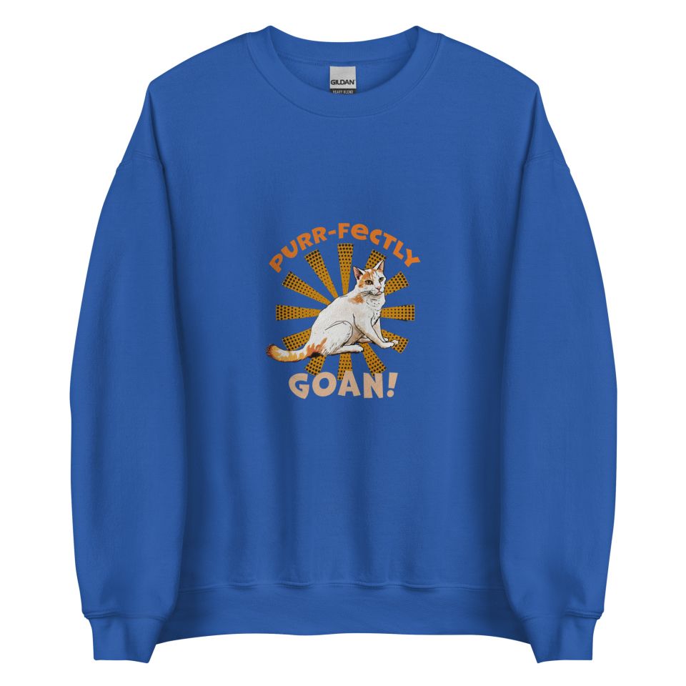 Unisex Crew Neck Sweatshirt Royal Front 653e8d58a19df.jpg