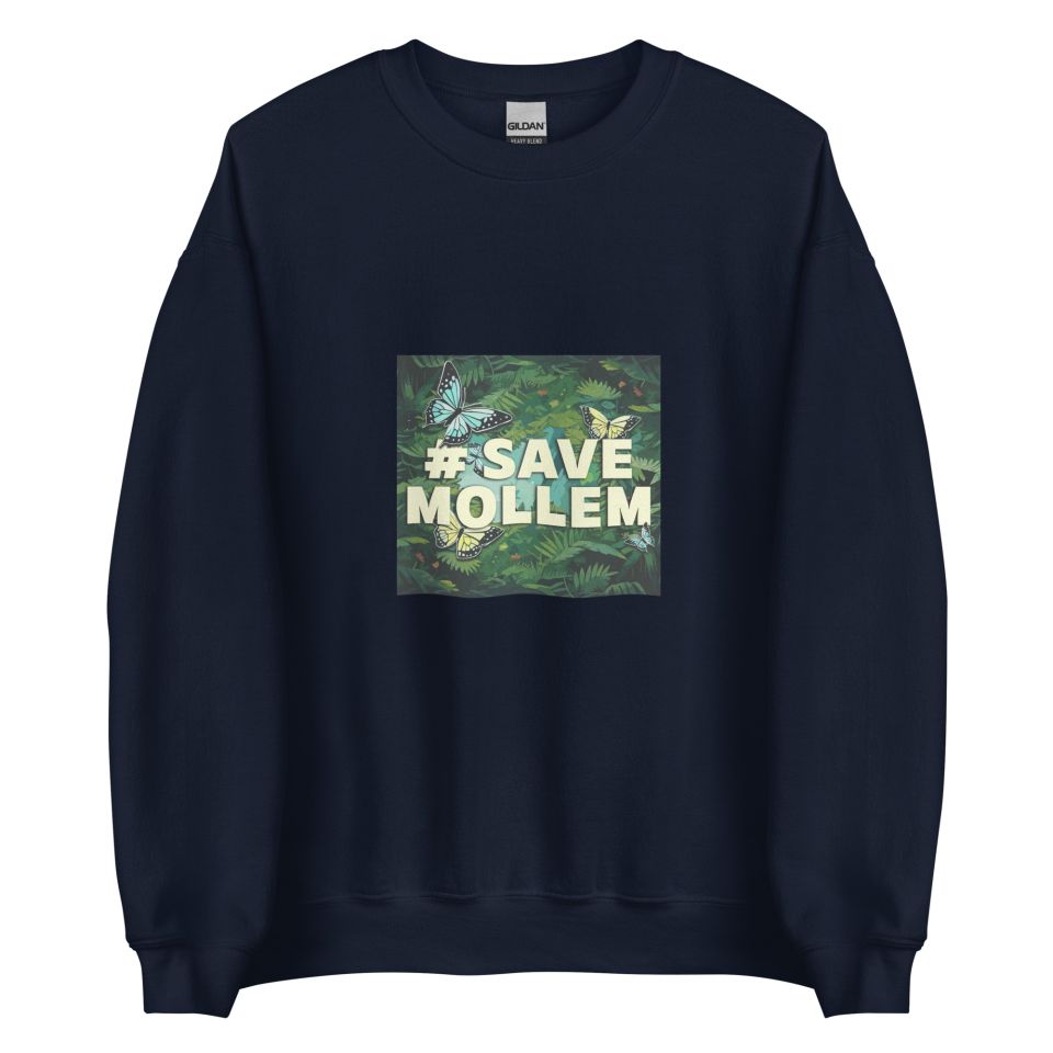 Unisex Crew Neck Sweatshirt Navy Front 653d433dcfcbd.jpg