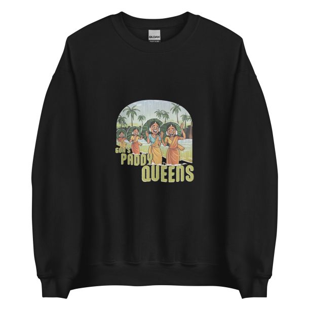 Unisex Crew Neck Sweatshirt Black Front 653cb5a1c0308.jpg