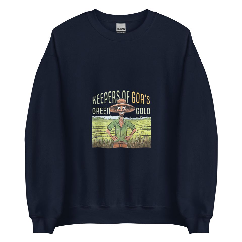 Unisex Crew Neck Sweatshirt Navy Front 653e8fbd28fb2.jpg