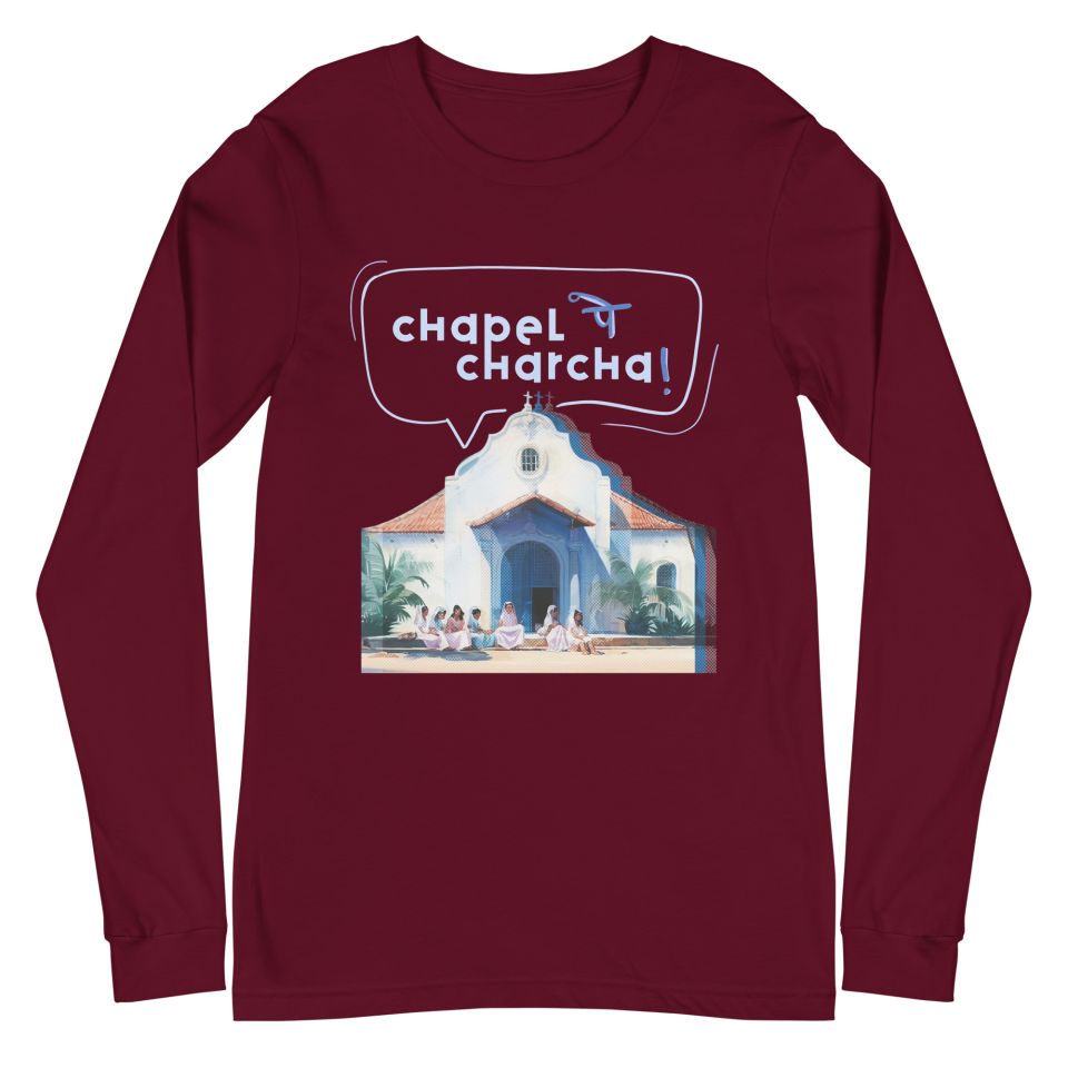 Unisex Long Sleeve Tee Maroon Front 6508131a228b5.jpg