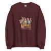 Unisex Crew Neck Sweatshirt Maroon Front 653e8c778f5a7.jpg