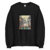 Unisex Crew Neck Sweatshirt Black Front 6538e24e4cfe8.jpg