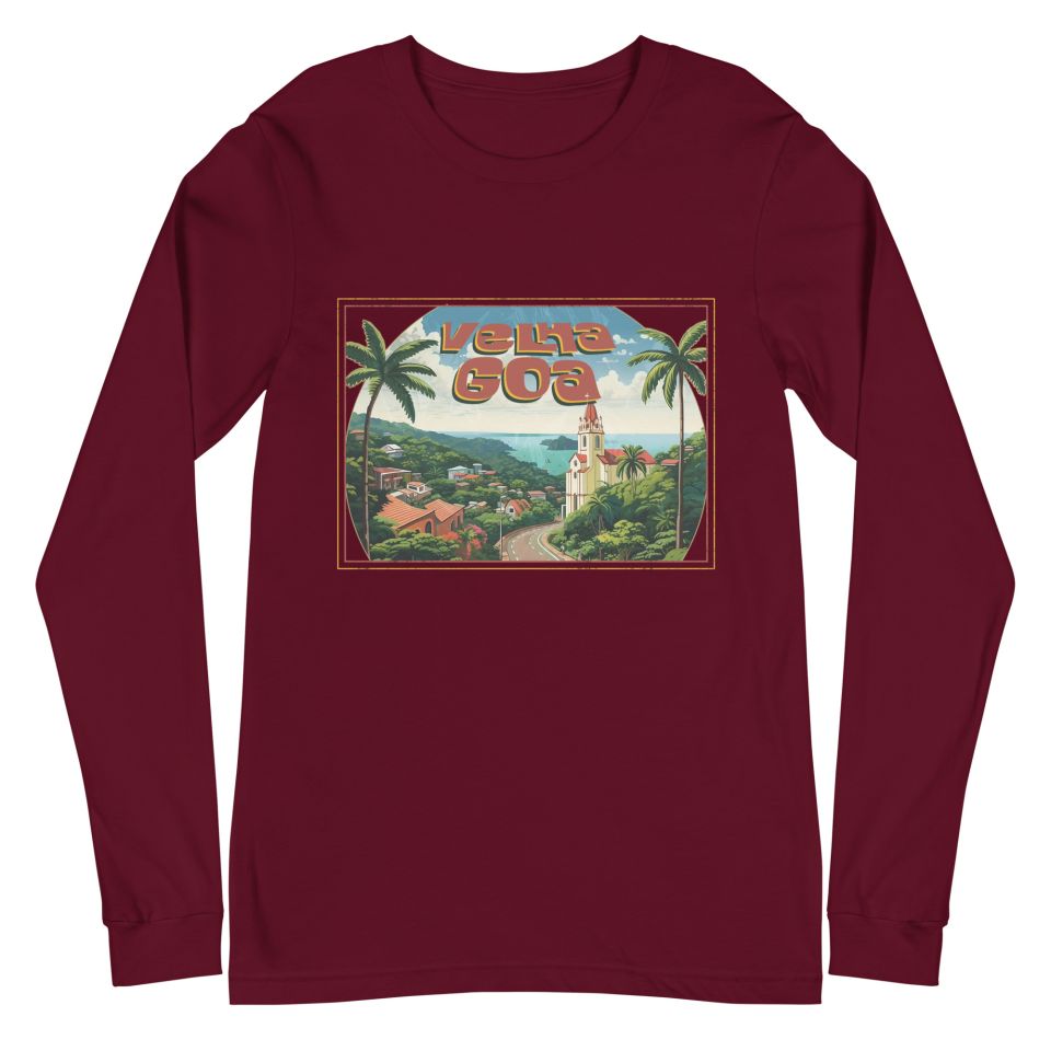 Unisex Long Sleeve Tee Maroon Front 650813bbce7c3.jpg