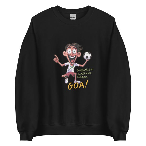 Unisex Crew Neck Sweatshirt Black Front 6538e35c5b1a0.jpg