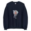 Unisex Crew Neck Sweatshirt Navy Front 65476e049c5bf.jpg