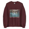 Unisex Crew Neck Sweatshirt Maroon Front 653cb35c56ab0.jpg