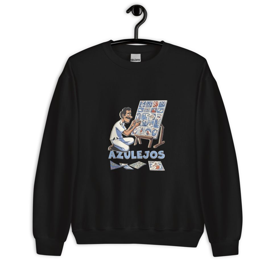 Unisex Crew Neck Sweatshirt Black Front 653cb47f5a8ce.jpg