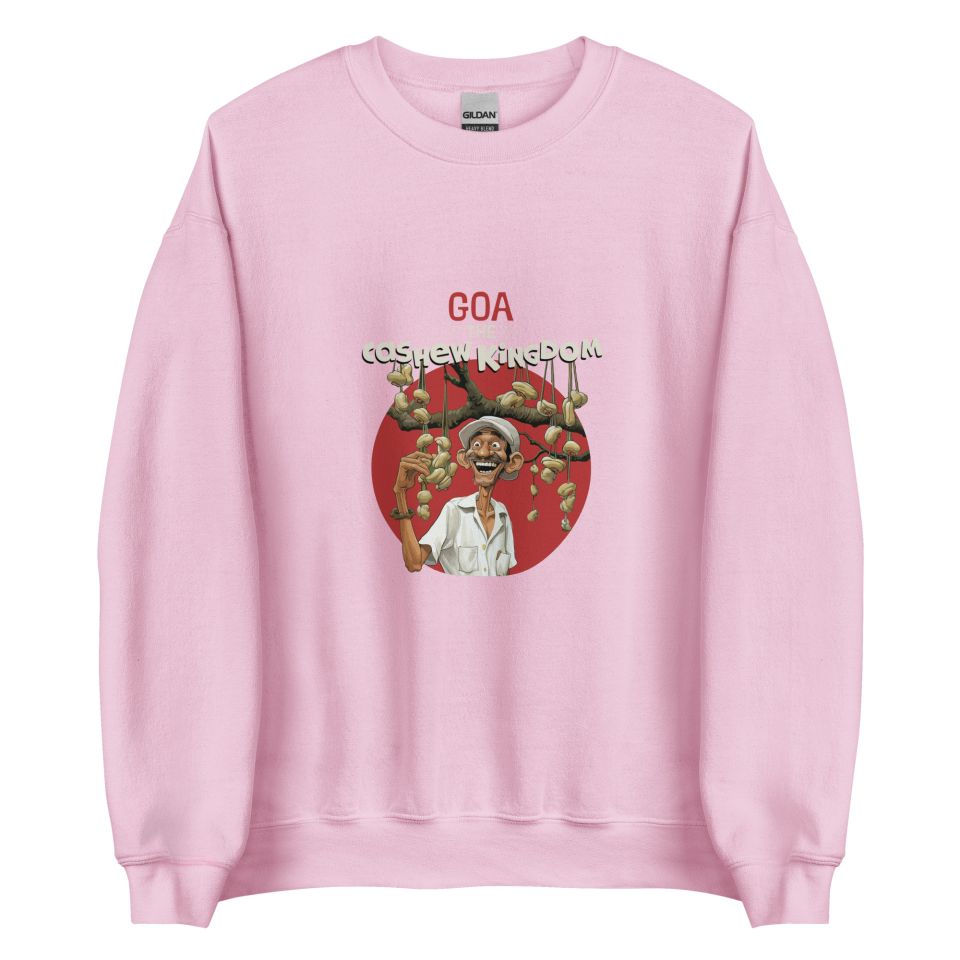 Unisex Crew Neck Sweatshirt Light Pink Front 653d43ca3184c.jpg