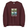 Unisex Crew Neck Sweatshirt Maroon Front 654defaaceab9.jpg