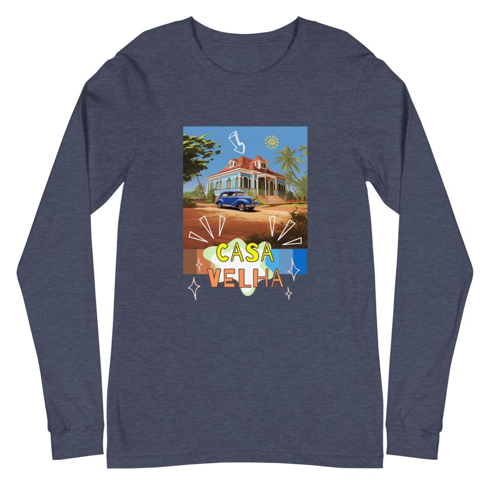 Unisex Long Sleeve Tee Heather Navy Front 65093519e0aa0.jpg