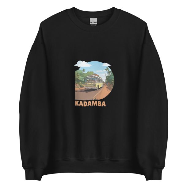 Unisex Crew Neck Sweatshirt Black Front 654e030b1727b.jpg