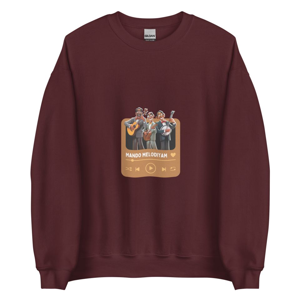 Unisex Crew Neck Sweatshirt Maroon Front 654de8ce8bfab.jpg