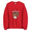 Unisex Crew Neck Sweatshirt Red Front 653d43ca2c4bb.jpg