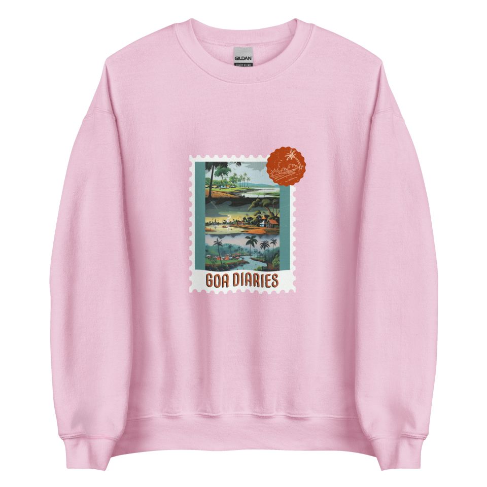 Unisex Crew Neck Sweatshirt Light Pink Front 653d448a67afd.jpg