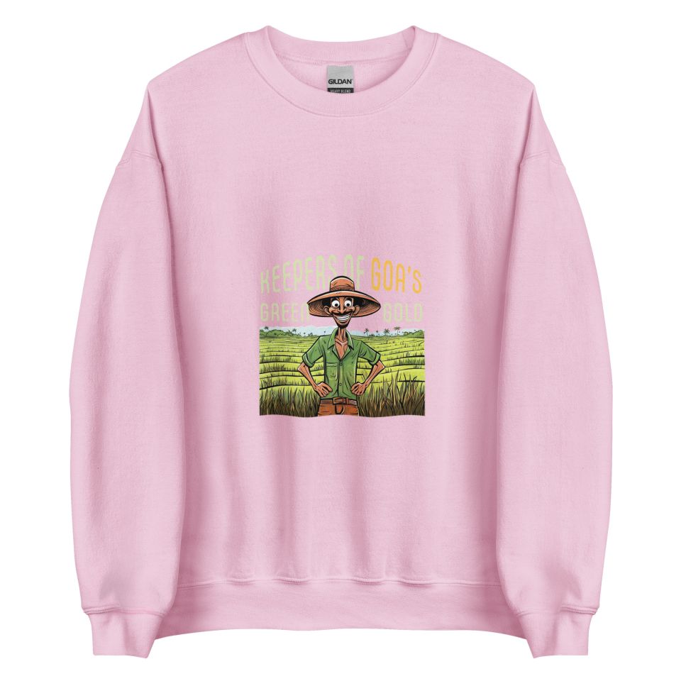 Unisex Crew Neck Sweatshirt Light Pink Front 653e8fbd2ffe2.jpg
