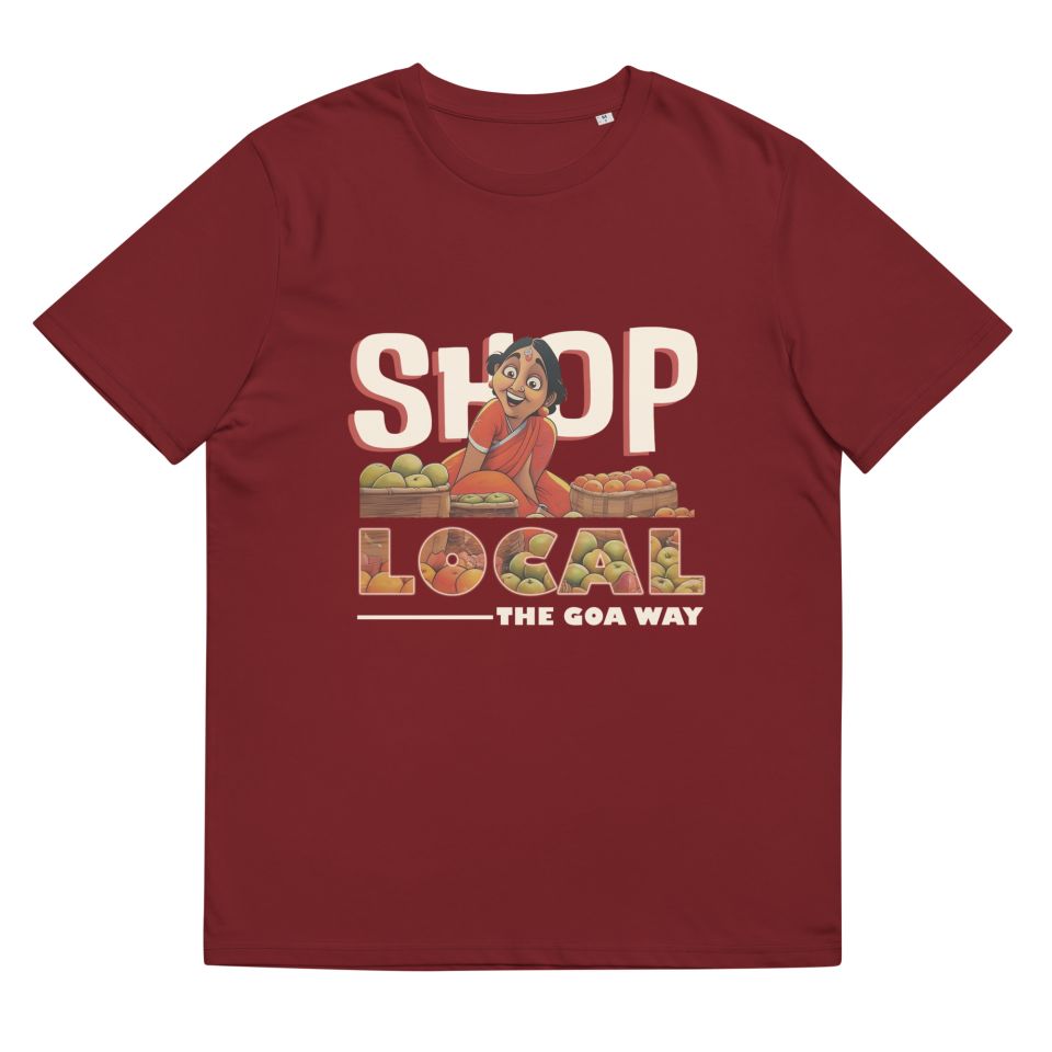 Unisex Organic Cotton T Shirt Burgundy Front 651f9ed4e8649.jpg
