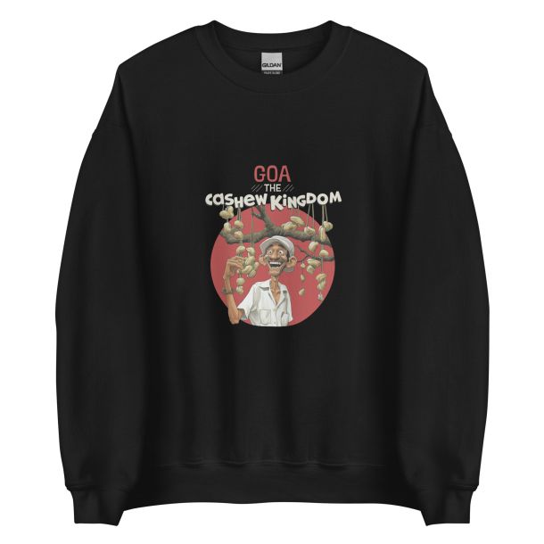 Unisex Crew Neck Sweatshirt Black Front 653d43ca2983d.jpg