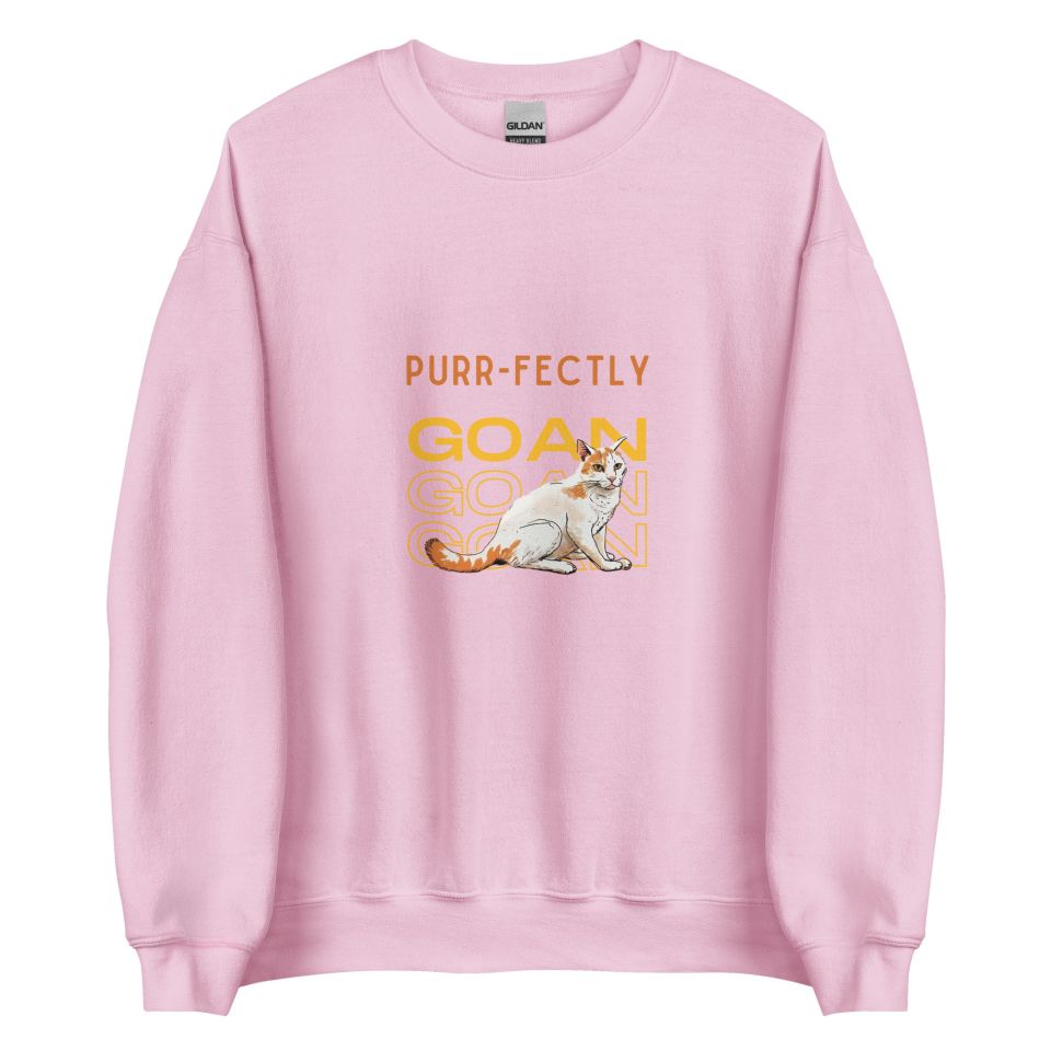Unisex Crew Neck Sweatshirt Light Pink Front 654e0398d4b2c.jpg