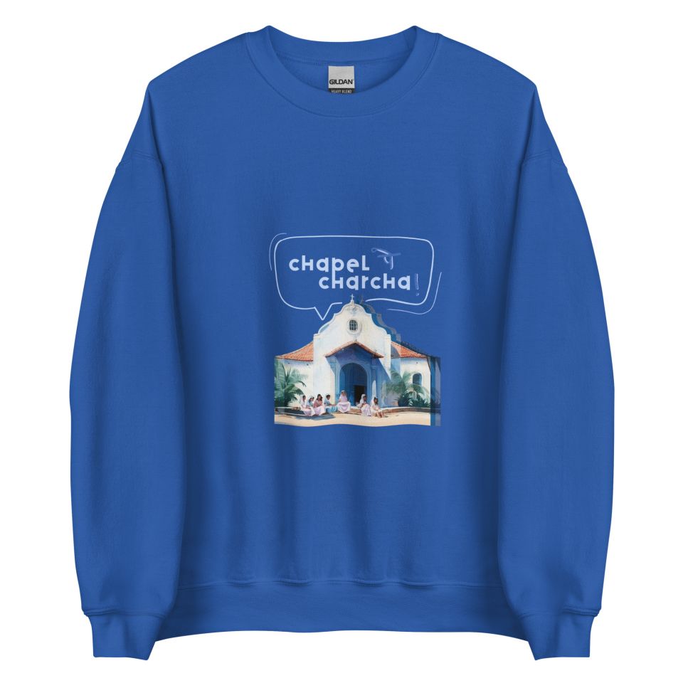 Unisex Crew Neck Sweatshirt Royal Front 653d4516634f2.jpg