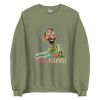 Unisex Crew Neck Sweatshirt Military Green Front 653cb3cd6b0de.jpg